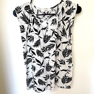2 for $15 LOFT Floral Eyelet Print Top XSP